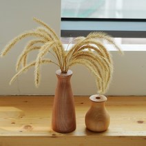 우드 원목 나무 화병 꽃병 VASE 2type 엔틱 꽃꽂이 장식 조화 소품, M
