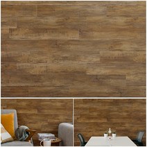 Wallworks Design 자석 비닐 벽 패널 36sf (화이트 워시 오크), Country Charm