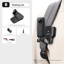 vamson 가슴 스트랩 회전 전화 마운트 for iphone 스마트 폰 벨트 gopro hero 10 9 8 insta360 dji 카메라 용 바디 하네스 홀더, b