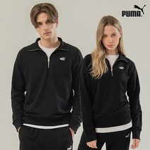 [PUMA] 22FW 푸마스포츠 유니 반집업맨투맨 다크그레이