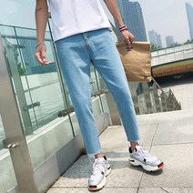 UCT626969남성청바지 컷팅 데님팬츠 일자 진 긴바지 INSUM12