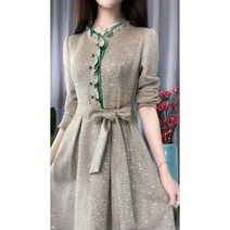 스팽글 빅사이즈 반짝이 4XL 3XL 리본 허리리본 원피스