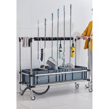 이동식 청소도구함 밀대걸이 대걸레거치대 병원 학교, B. 청소함 60