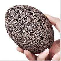 전동 발각질 제거기 발뒤꿈치 및 손바닥 청소용 천연 용암 경석 피부 경결 제거제 스크럽 도구, 한개옵션1, 01 Black