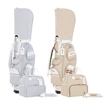 헤지스골프 여성 골프 캐디백 보스턴백 HZ-014L 세트, 그레이