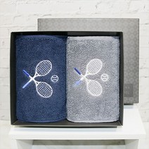 송월 tennis 수건 스포츠클럽타올2매 선물세트 고급 수건 가정용 제작 타올 단체 기념 답례품, 쿠팡 본상품선택, 쿠팡 골고루(랜덤)
