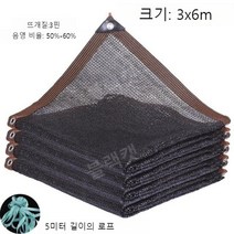 테라스가림막 블랙 음영 그물 정원 발코니 양산 그물 야외 수영장 태양 그늘 자동차 커버, 3x6m