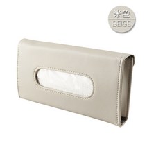 블랙박스 차량용 트럭 미니 외장형 가성비 자동차 양산 종이 타월 가방 다기능 가죽 매달려 좌석 카톤 티슈, 02 Beige