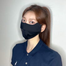 뉴오르 골프 자전거 스포츠 자외선 차단 마스크 얼굴 햇빛 가리개, 블랙