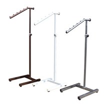 코끼리행거 매장용행거 스탠드 철재 ㄱ 자 행거, 흑색