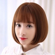 숏컷반가발 단발머리가발 커트가발 숏컷통가발 여자숏컷가발 숏컷가발 짧은머리가발 단발통가발 통가발, 블랙