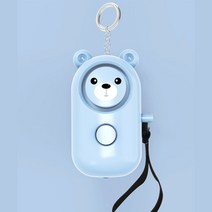 2개세트 호신용 휴대용 경보기, 곰돌이 블루2개