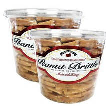 브리틀-브리틀 피넛 브리틀 조각카라멜 쪼개먹는사탕 바삭간식 Brittle-Brittle Peanut Brittle 1.08kg 2팩