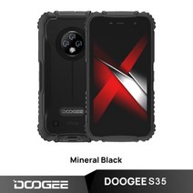 공기계 DOOGEE S35 Rugged Phone Sony 13MP Triple Camera Mobile Phones 360 All Round Protection 3GB＋16GB Cellphone 4350mAh, BKCS1