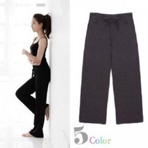 일음쇼핑^^*mGnJ 베이직요가팬츠 무지통바지 기본 와이드 밴딩면 편한 밴딩 여성밴일medi^*^