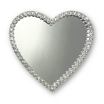 제이카라 큐빅 거울 그립톡, 하트실버, 1개