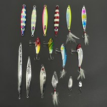 메탈지그 크롬 지그 바이브 레이션 스푼 슬로우 쇼어 지깅 롱 야광 라이트 왕돌초 빅게임, 80g, C.프리즘메탈 silver (ft-114)