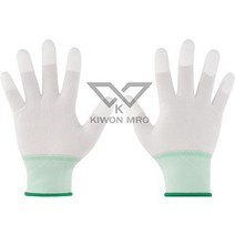기원 PU-TOP 손가락 코팅 폴리 장갑 흰색 S 500켤레 1박스