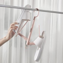 [여로] 홈슨 신발건조대(핑크) 베란다 운동화 공간활용 빨래 간편 틈새 다용도 장화 신발후크