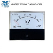 44c2 DC 고전압 전압계 5kV 10kV 20kV 30KV 50kV 분배 저항 사용 고전압 미터 킬로미터 측정기 328539, DC 25KV 100uA, 20KV and resistance