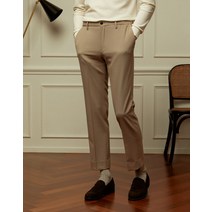 [ALPHA PANTS] 베이지 단색 일자핏팬츠 HZPA2D892I3