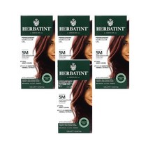 허바틴트 라이트 마호가니 체스넛 Herbatint Permanent Haircolor Gel 5M Light Mahogany Chestnut 135ml, 4팩