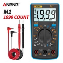 ANENG M1 미니 디지털 멀티테스터기 멀티 미터 테스터 테스타기, M1 블루