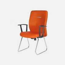 그레이트 회의용 스틸다리 사무용의자, 색상:블랙레자