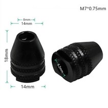 Dremel 로타리 공구 용 범용 멀티 드릴 척 0.3-3.2mm 미니 비트 척 어댑터 조각기 액세서리 4 가지 크기, CHINA, Short tail M7x0.75mm