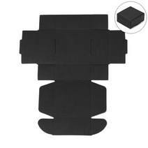 예단함 보약용돈 오프라벨 오동나무상자 우드도시락 원목선물상자 나무보석함 크라프트상자 꽃상자 10 개몫 다중 크기 크래프트 종이 상자 갈색 판지 수제 비누 상자 흰색 공예 종이, 7x7x2.2cm, 검은 색