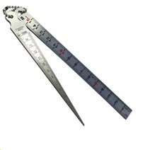 스테인레스 갭자 게이지 측정 눈금자 두께 틈새 밸브, 단일 플라스틱 간격 자(1-15mm)
