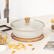 퀸센스 라이트 인덕션 세라믹 전골냄비 24cm, 없음