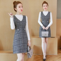 가을원피스코디 작은 가을옷 키커 보이는 150CM 모직 왜소 3047485363
