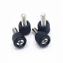 특수볼트플라스틱 나사 흰색 검정색 머리 크로스 그루브 볼트 컴퓨터 케이스 M3 M4 6-32 헤드 탄소강 스레, 02 Black_04 12mm_01 M3