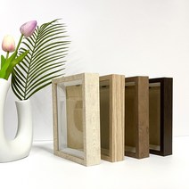 드라이플라워 캘리그라피 관액자 사진액자 5x7 6x8, 브라운