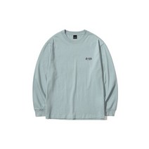 OIOI 오아이오아이 BASIC LOGO LONG SLEE 리VE 티셔츠 SLATE
