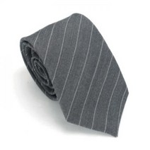 초크 스트라이프 장타이 혼주넥타이 그레이 RW7083
