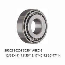 베어링 1PCS 30202 단일 행 디자인 테이퍼 롤러 베어링 콘 15X35X12 17X40X12 20X47X14, 02 30203
