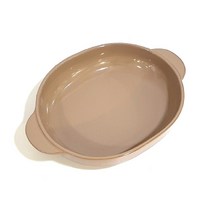 제이엠컴-메종오브제 윤도자기 다인 타원손잡이볼 자황 접시 파스타접시 플레이팅접시 그릇 샐러드볼-JS, 본상품, 본상품