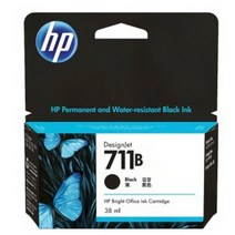[HP] 정품플로터잉크 No.711B 3WX00A Black (T120/38ml) ▶ CZ129A 후속모델◀