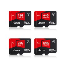 액센 마이크로 SD 카드 16G Micro SD Pro Class10 16기가 핸드폰용 블랙박스용 메모리 카드, 32GB