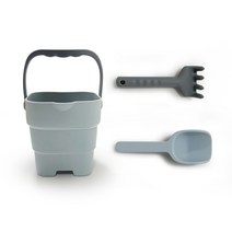 [아이브릭] 휴대용 접이식 실리콘 모래놀이 세트, BLUE