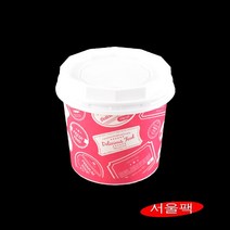 350CC 종이용기 푸드 PLA 백색뚜껑 종이컵용기 일회용그릇350 일회용종이용기 종이용기350 350cc컵 1000세트