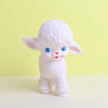 [맘모스캠핑]장식인형 양 베이비램 피규어 루버돌 핑크 인형 삑삑이 레트로 빈티지, 상세페이지 참조