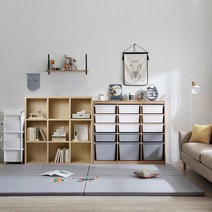 한샘 샘키즈 1305 + 샘책장 3단 120cm, C형(몸통)화이트 (박스)그레이네이비(C)