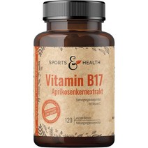 스포츠헬스 Sports & Health Apricot Kernels 독일 비타민B17 살구씨 추출물 120캡슐, 1팩