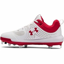 언더아머 Under Armour 여성용 글리데 ST 소프트볼화 화이트 102로얄 6