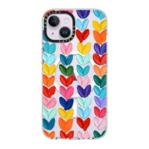 CASETiFY 투명 아이폰 14 케이스 [황변 없음 / 2m 낙하 보호/Magsafe와 호환] - Jon Burgerman 펀 프렌즈