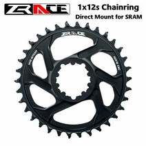 로드 MTB 자전거 크랭크 체인 휠 ZRACE 1x12s 체인 링 28/30/32/34/36T 7075AL 비커스-경도 21 오프셋 6mm 너비 MTB 체인 휠 SRAM 직접 장착 크랭크, 05 36T Black