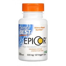 닥터스베스트 베타글루칸 EpiCor 발효 효모 500 mg 60 식물성 캡슐 dried yeast fermentate Hypromellose Cellulose 셀룰로스